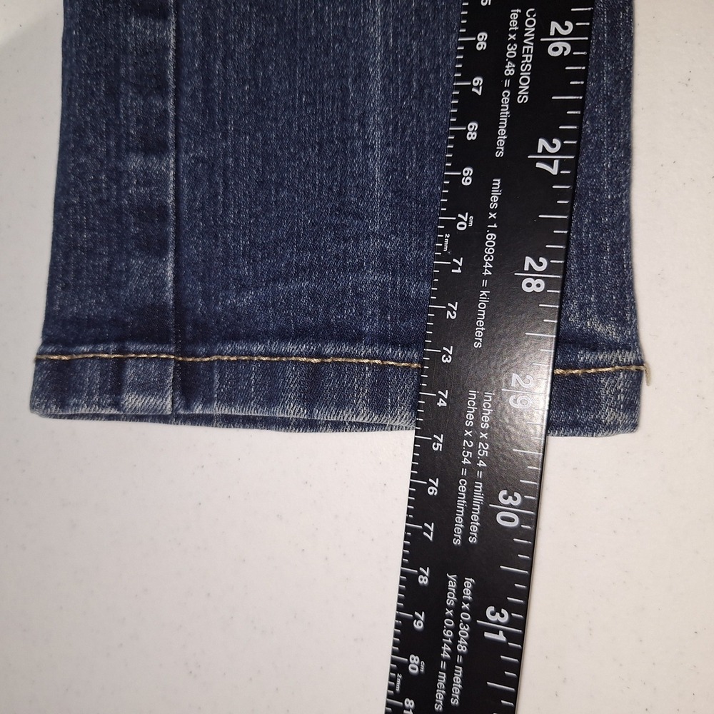 Y2K Denim Jeans Minimalist Denim True Craft 16 Tapered Jeans Dark Wash Blue - Picture 8 of 14